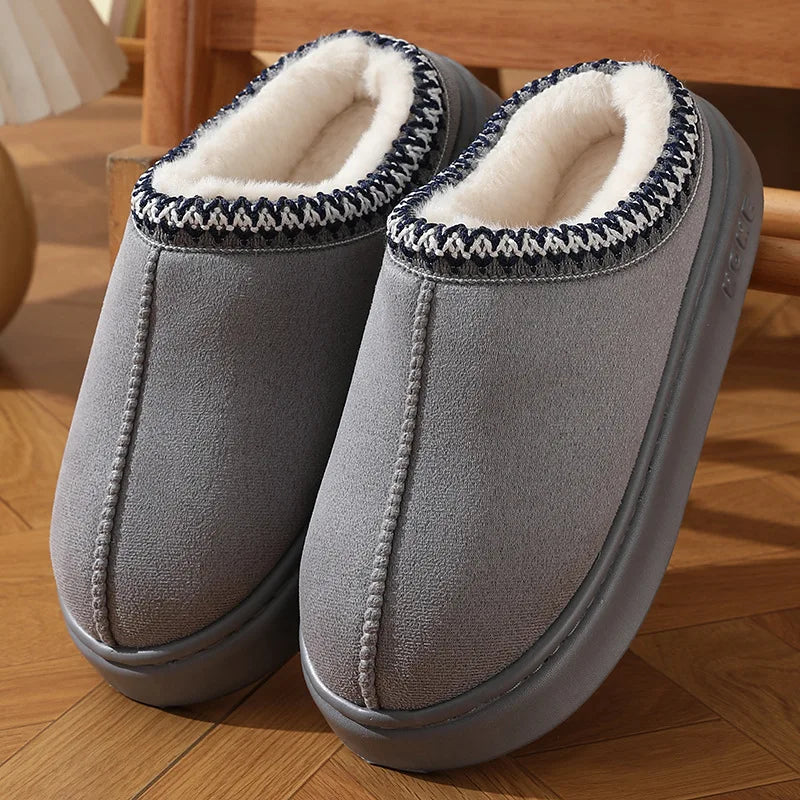 Chaussons Femmes Hiver - Effet Daim semelle antidérapante - Velmys
