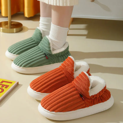 Chaussons unisexe fermés - Rembourrage doux - Chaud en coton -  Sélène