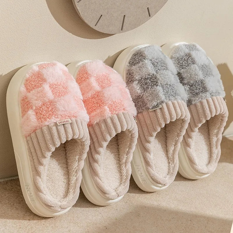 Chaussons Femmes douillets Matière peluche - doublés coton et moelleux - Teddya