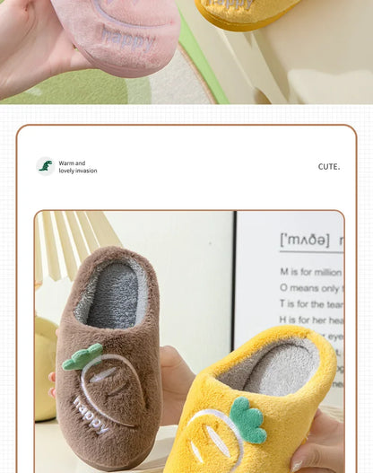 Chaussons Enfants coton chaud - antidérapants - Semelle épaisse - Mimoo