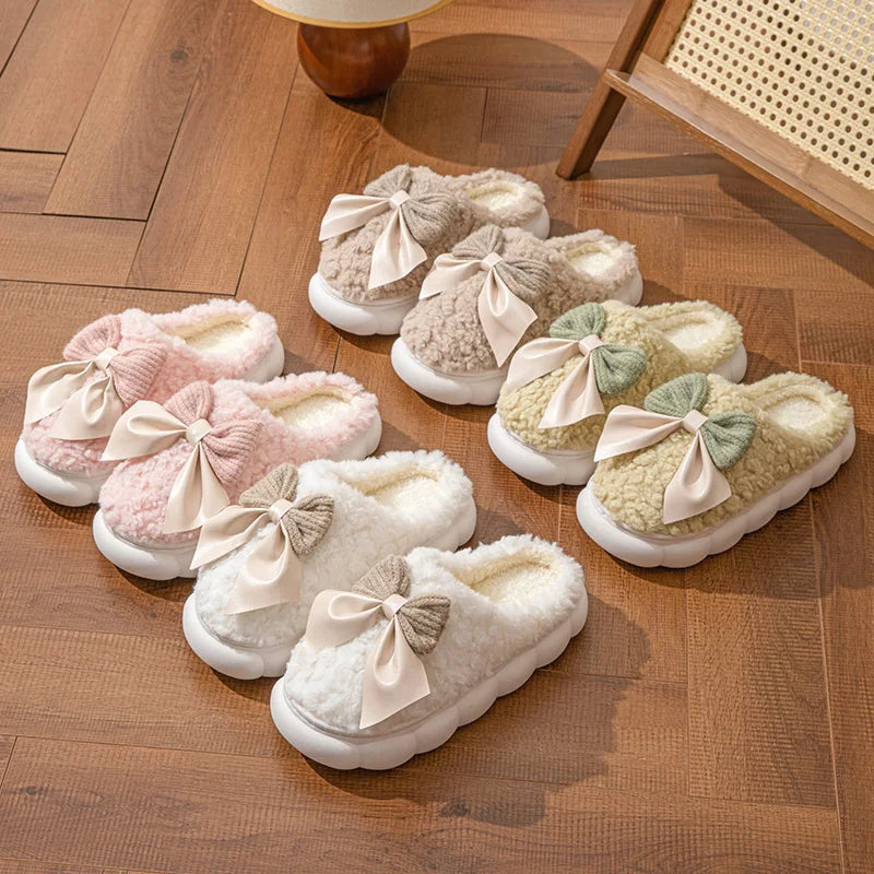 Chaussons Femmes Hiver en Peluche douce - Semelle souple - Noelina