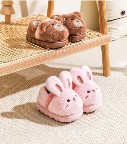 Chaussons en coton chaud - semelle antidérapante - Matière coton- Doumino