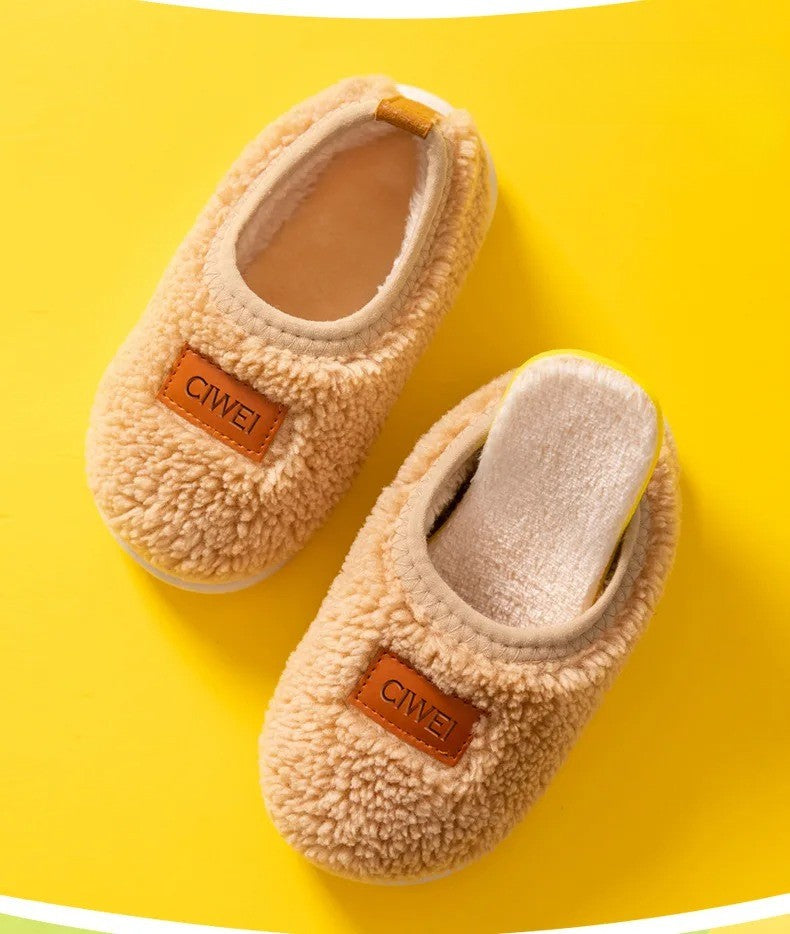 Chausson Enfants unisexe - Peluche douce - intérieur en coton - confort quotidien - Pelmi