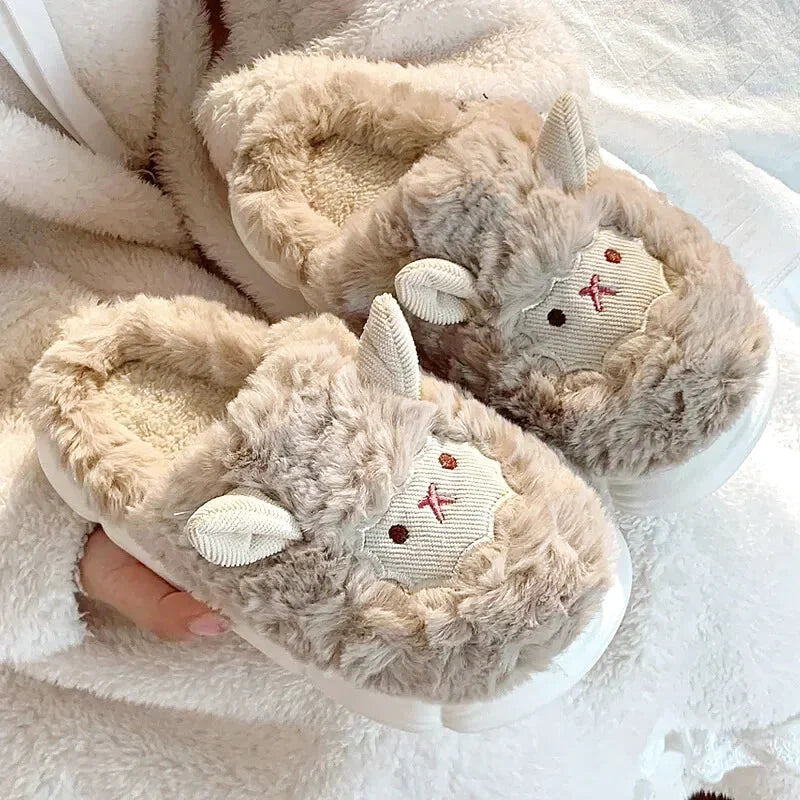 Chausson Femme Hiver - Confort et moelleux -motif mouton - Moutonia