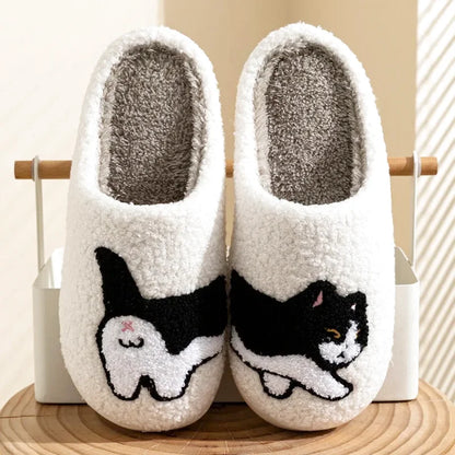 Chausson Femme intérieur motif chat - doux et confortable - Chaton