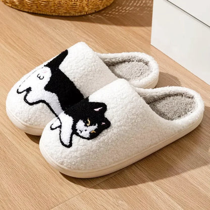 Chausson Femme intérieur motif chat - doux et confortable - Chaton