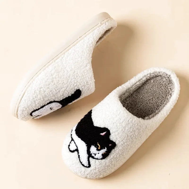 Chausson Femme intérieur motif chat - doux et confortable - Chaton