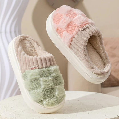 Chaussons Femmes douillets Matière peluche - doublés coton et moelleux - Teddya