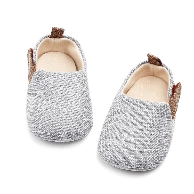 Chaussons bébé fille et garçon - Coton léger - respirants - Semelle souple - Natura