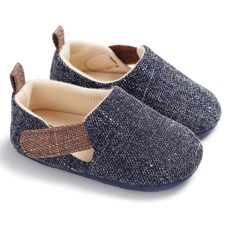 Chaussons bébé fille et garçon - Coton léger - respirants - Semelle souple - Natura