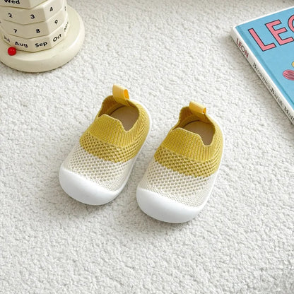 Chaussons bébé unisexe en maille souple - léger et antidérapants - Printemps/été - Brézia