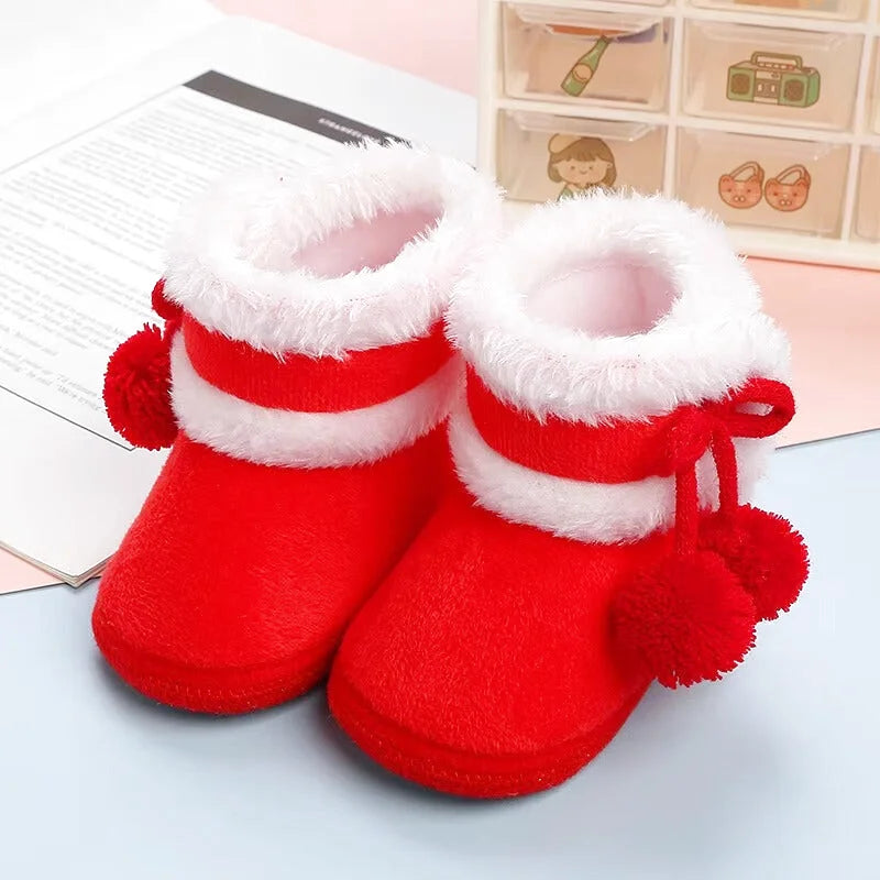 Chaussons bébé unisexe - Fourrés - Confort moelleux et souples - Pompéa