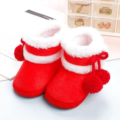 Chaussons bébé unisexe - Fourrés - Confort moelleux et souples - Pompéa