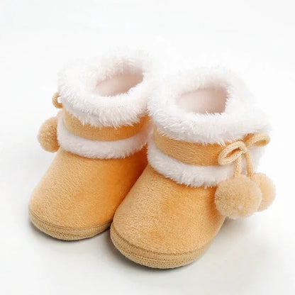 Chaussons bébé unisexe - Fourrés - Confort moelleux et souples - Pompéa