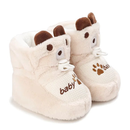Chaussons bébé unisexe - Hiver en tissu doux - Montantes et confortables - Novy