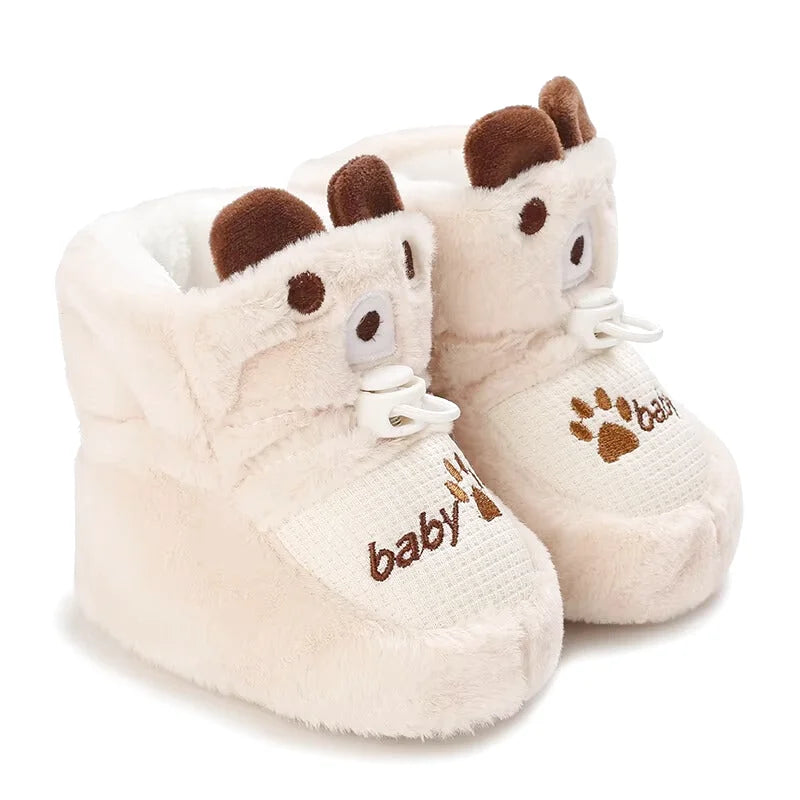 Chaussons bébé unisexe - Hiver en tissu doux - Montantes et confortables - Novy