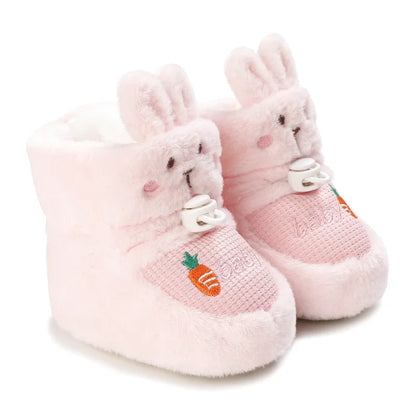 Chaussons bébé unisexe - Hiver en tissu doux - Montantes et confortables - Novy