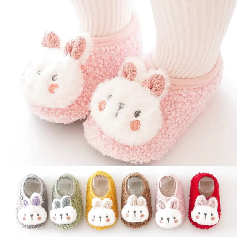 Chaussons bébé unisexe - Hiver - Matière douce - Tissus coton - Lapy