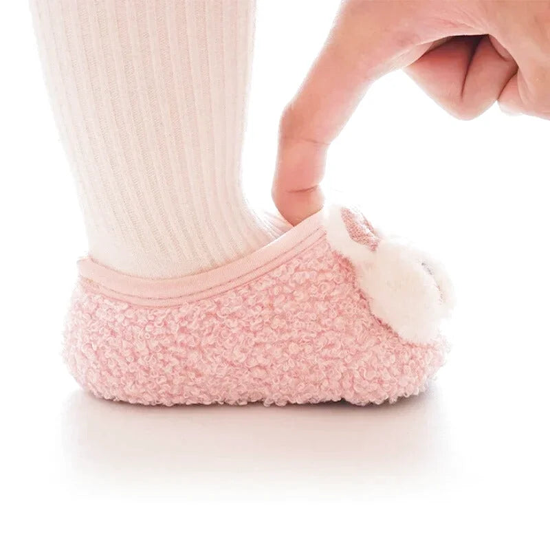 Chaussons bébé unisexe - Hiver - Matière douce - Tissus coton - Lapy