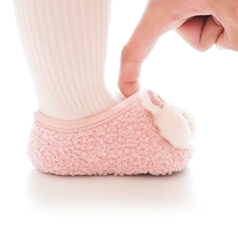 Chaussons bébé unisexe - Hiver - Matière douce - Tissus coton - Lapy