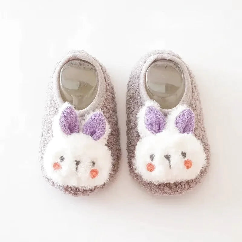 Chaussons bébé unisexe - Hiver - Matière douce - Tissus coton - Lapy