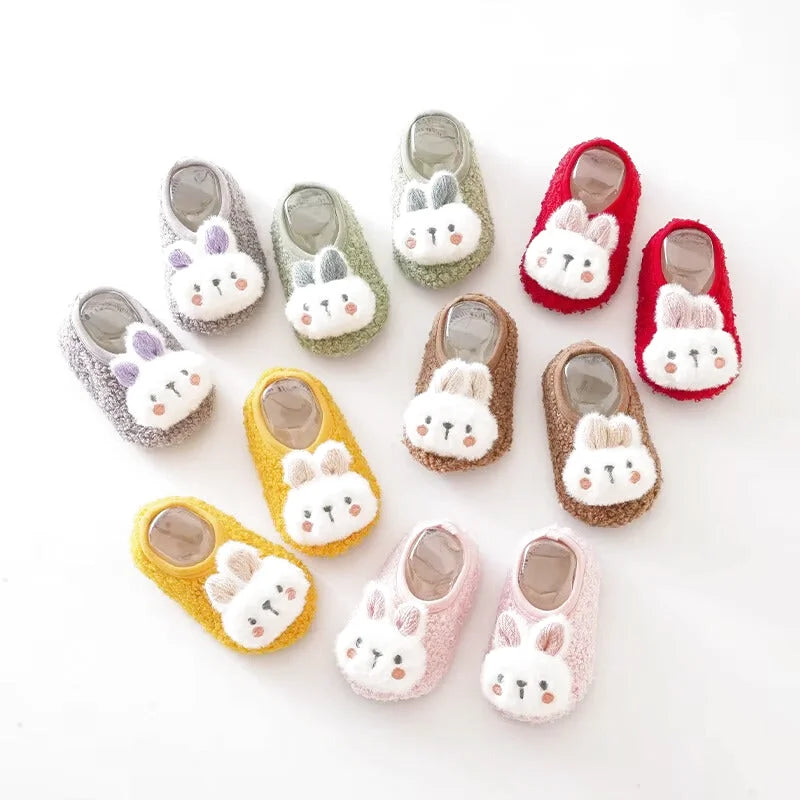 Chaussons bébé unisexe - Hiver - Matière douce - Tissus coton - Lapy