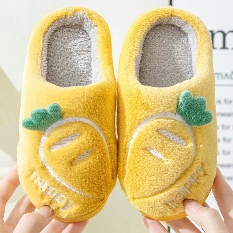 Chaussons Enfants coton chaud - antidérapants - Semelle épaisse - Mimoo