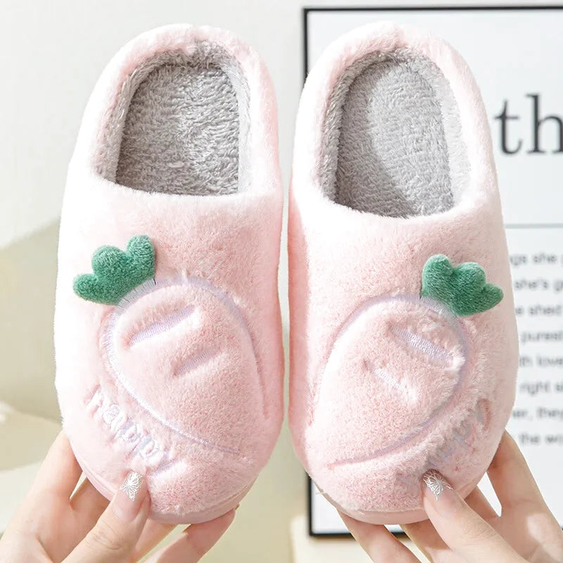 Chaussons Enfants coton chaud - antidérapants - Semelle épaisse - Mimoo