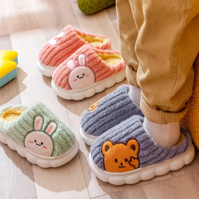 Chaussons enfants doux et coton - légers usage intérieur - Toutes saisons - Calino