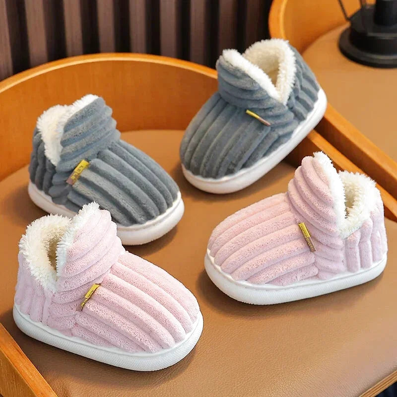 Chaussons - Enfants Hiver - Intérieur en coton doux - Mélia