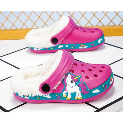 Chaussons Enfants Hiver - Semelle antidérapante - Intérieur rembourré - Snuggy