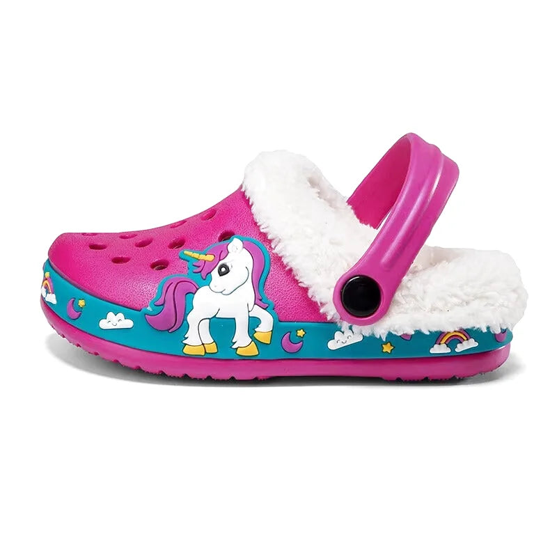 Chaussons Enfants Hiver - Semelle antidérapante - Intérieur rembourré - Snuggy