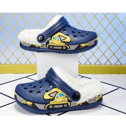 Chaussons Enfants Hiver - Semelle antidérapante - Intérieur rembourré - Snuggy