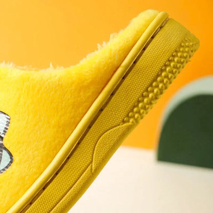 Chaussons Enfants unisexe - Doublure en peluche - semelle antidérapante - Ludino