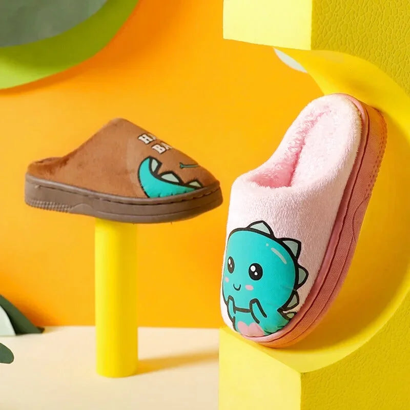 Chaussons Enfants unisexe - Doublure en peluche - semelle antidérapante - Ludino