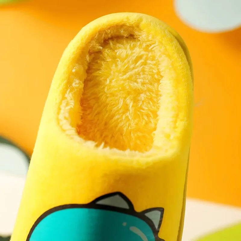 Chaussons Enfants unisexe - Doublure en peluche - semelle antidérapante - Ludino