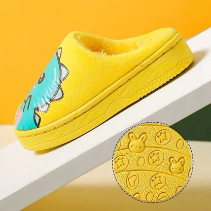 Chaussons Enfants unisexe - Doublure en peluche - semelle antidérapante - Ludino