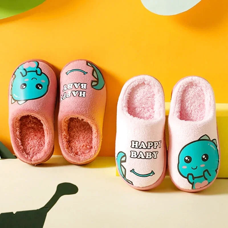 Chaussons Enfants unisexe - Doublure en peluche - semelle antidérapante - Ludino