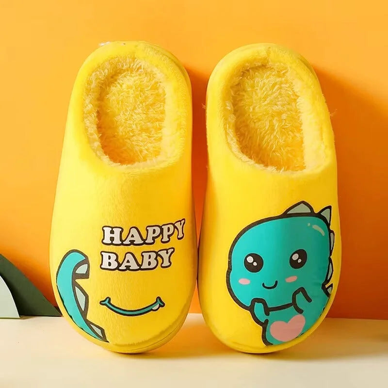 Chaussons Enfants unisexe - Doublure en peluche - semelle antidérapante - Ludino