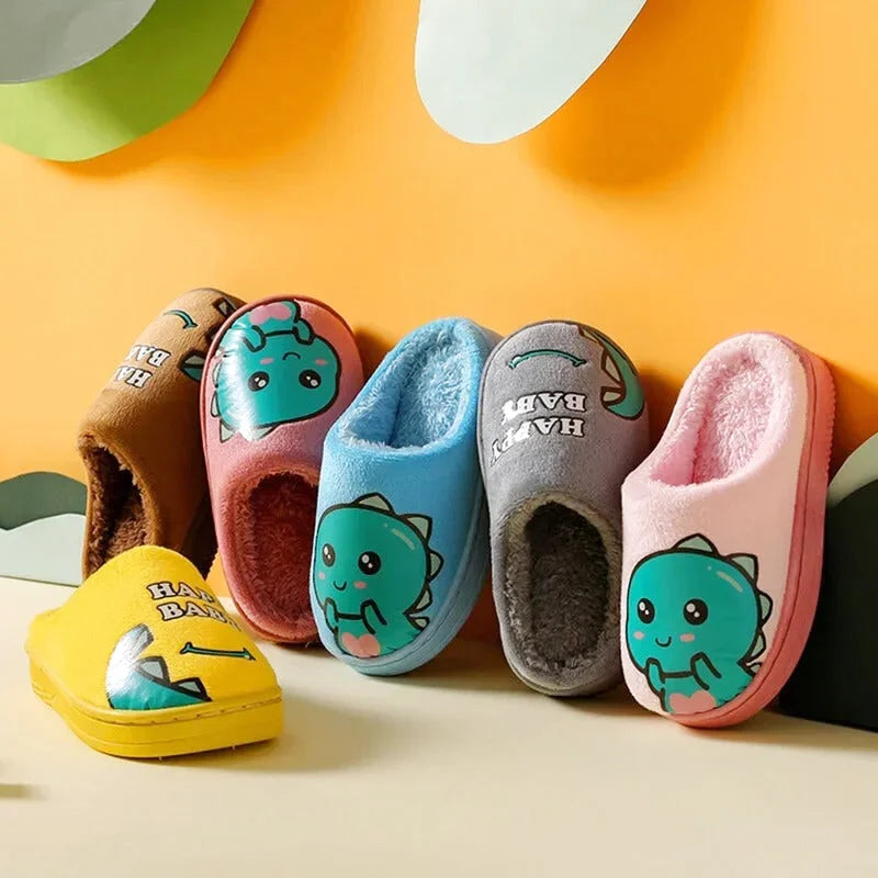 Chaussons Enfants unisexe - Doublure en peluche - semelle antidérapante - Ludino