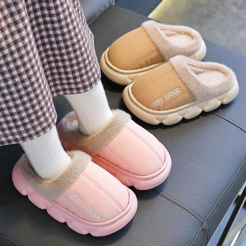 Chaussons Enfants Unisexes - Chaud en peluche - intérieur et semelle épaisse - Plumo