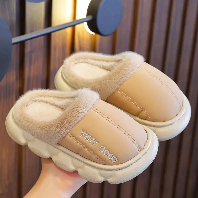 Chaussons Enfants Unisexes - Chaud en peluche - intérieur et semelle épaisse - Plumo