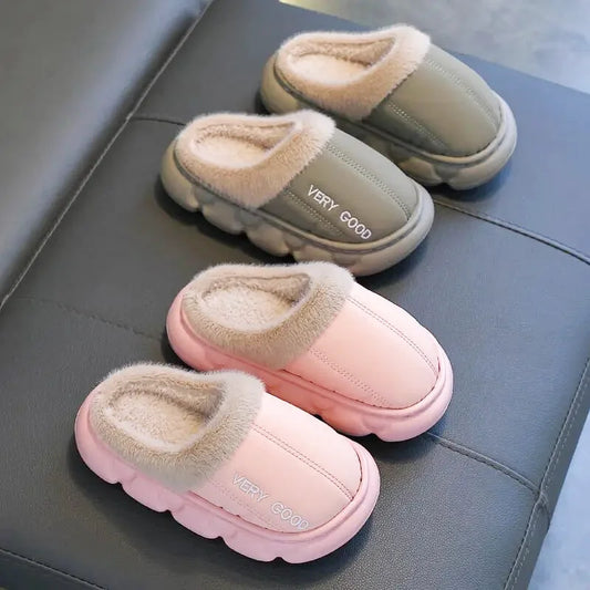 Chaussons Enfants Unisexes - Chaud en peluche - intérieur et semelle épaisse - Plumo
