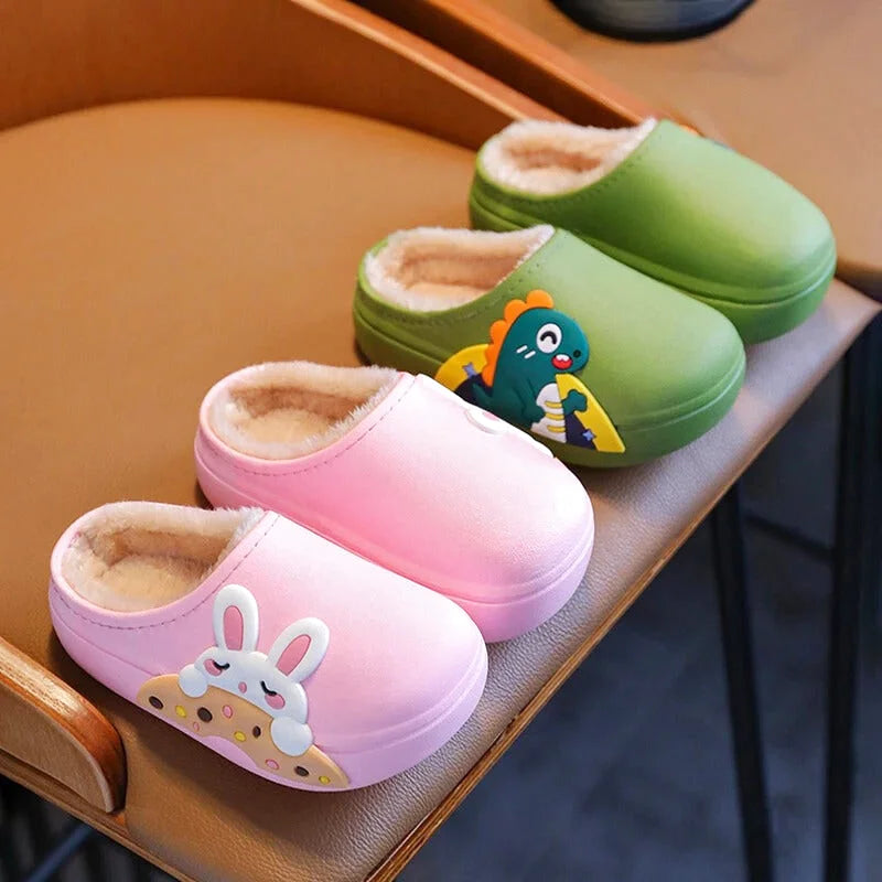 Chaussons enfants unisexes - Doublés coton - Semelle souple et confortable - Popix