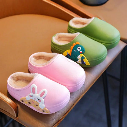 Chaussons enfants unisexes - Doublés coton - Semelle souple et confortable - Popix