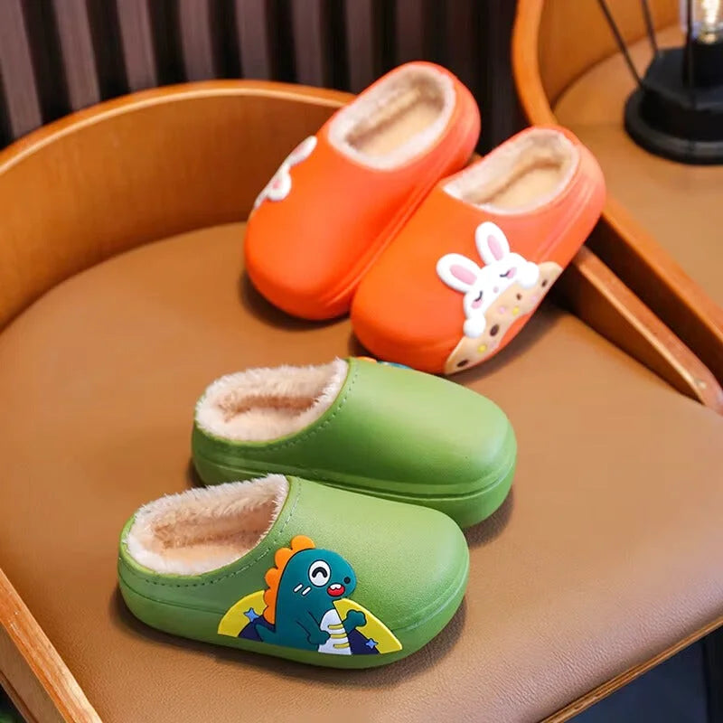 Chaussons enfants unisexes - Doublés coton - Semelle souple et confortable - Popix