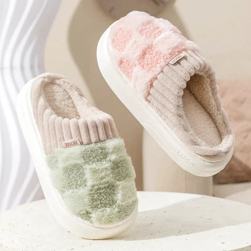 Chaussons Femmes douillets Matière peluche - doublés coton et moelleux - Teddya