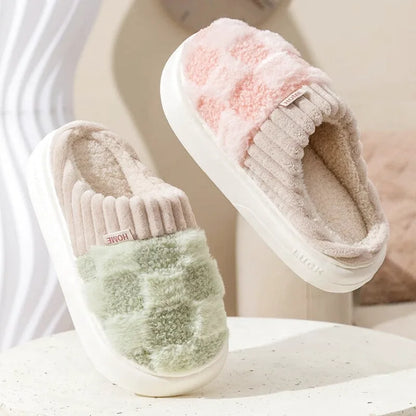 Chaussons Femmes douillets Matière peluche - doublés coton et moelleux - Teddya