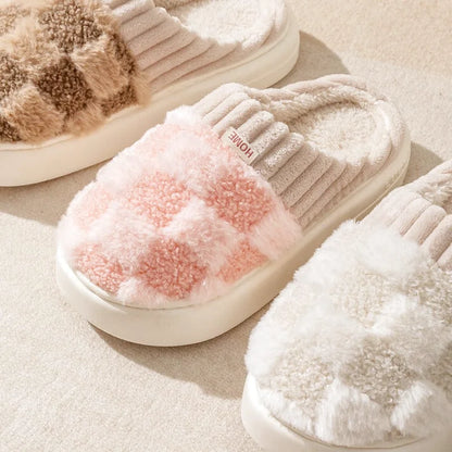 Chaussons Femmes douillets Matière peluche - doublés coton et moelleux - Teddya