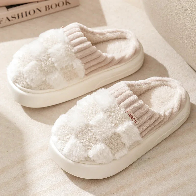 Chaussons Femmes douillets Matière peluche - doublés coton et moelleux - Teddya